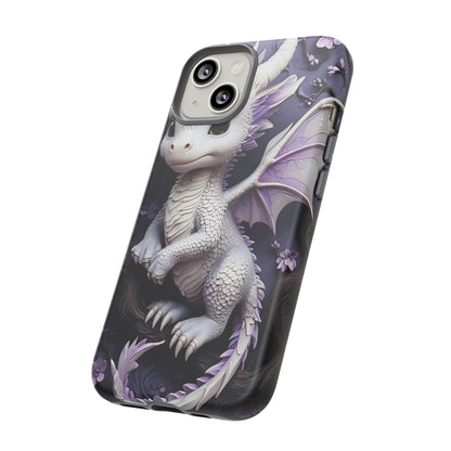 Charming Young Dragon on a Branch Phone Case Design