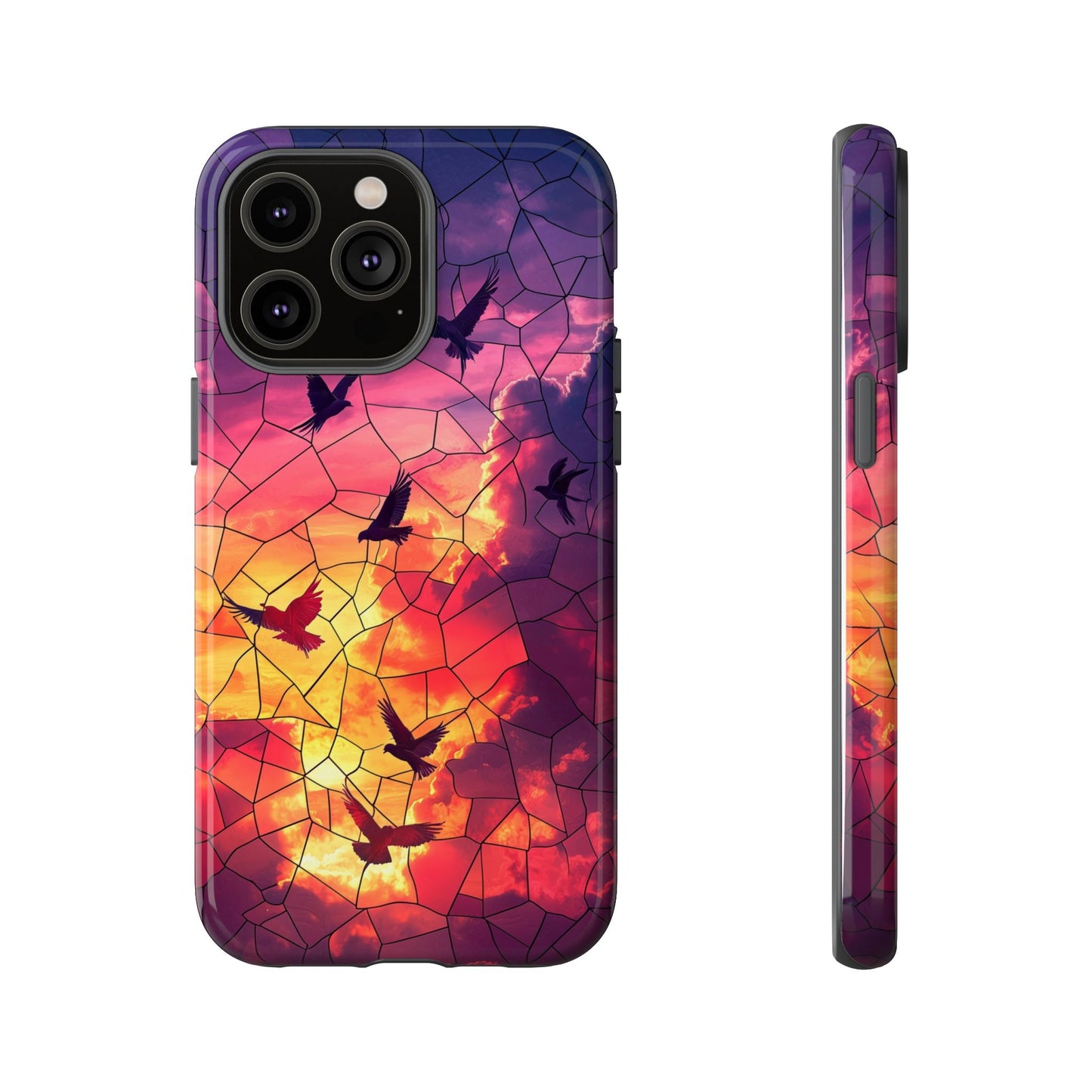 Chorus of Flight – Mosaic Birds Phone Case for iPhone, Samsung & Pixel