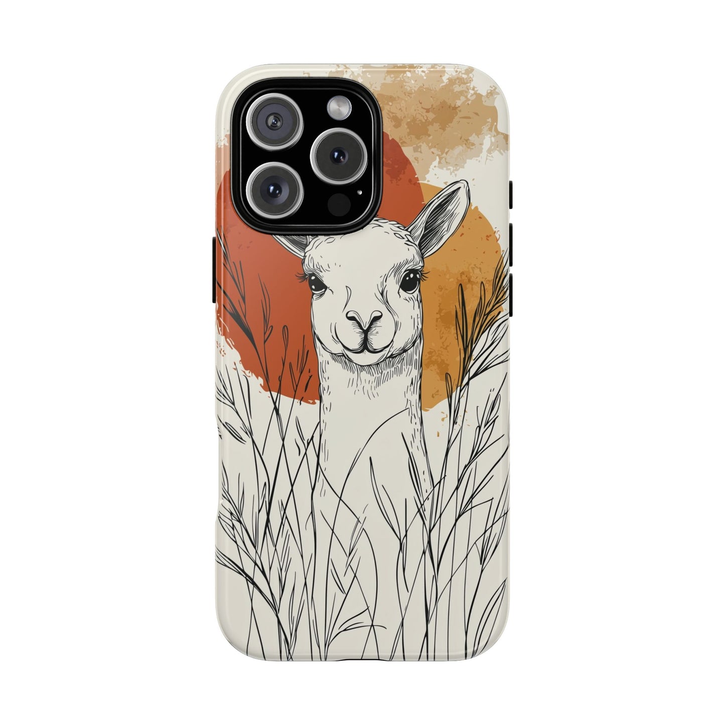 Hello Sunshine: The Llama in the Tall Grass Phone Case for iPhone, Samsung & Pixel