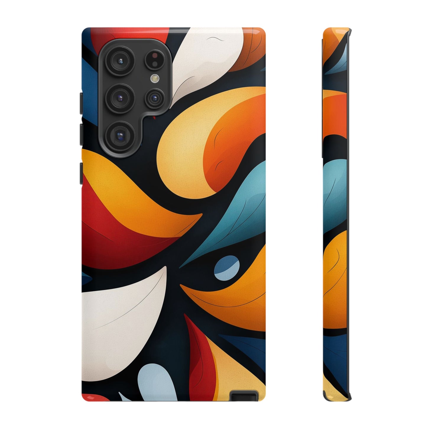 Petal Drift – Modern Abstract Leaf Pattern Phone Case for iPhone, Samsung & Pixel