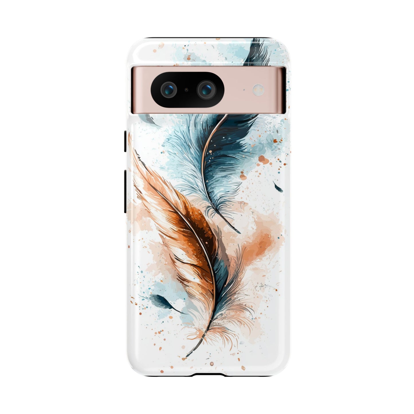 Feather Glow Watercolor Phone Case for iPhone, google Pixel & Samsung
