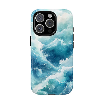 Tidal Tranquility Watercolor Phone Case for iPhone, google Pixel & Samsung