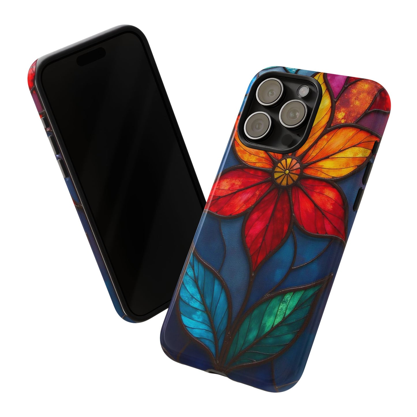 Radiant Blossom: Red and Orange Floral Elegance