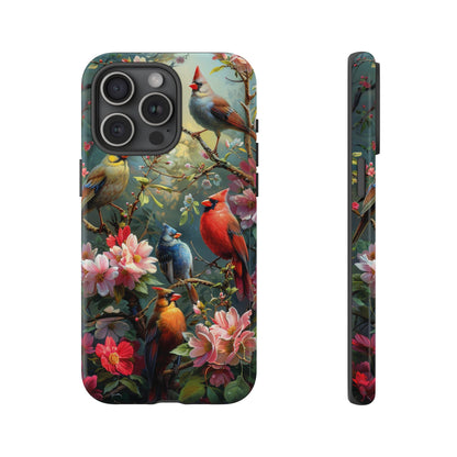 Floral Birds Phone Case – Cute & Protective Cover for iPhone, Samsung & Google Pixel