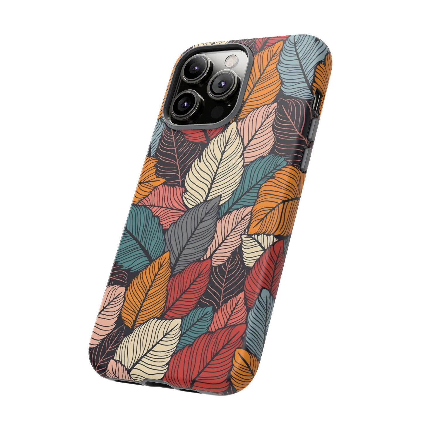Colorful Abstract Leaves Pattern Design