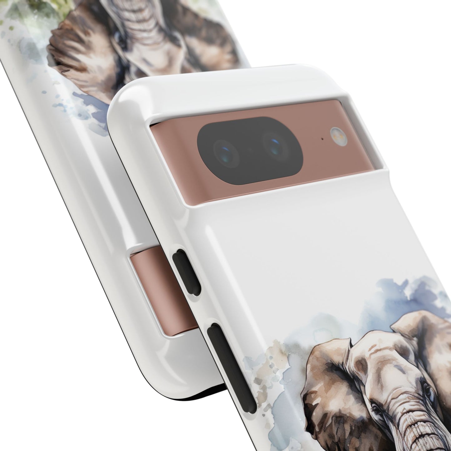 Majestic Watercolor Elephant Mobile Cover – Artistic Wildlife Design