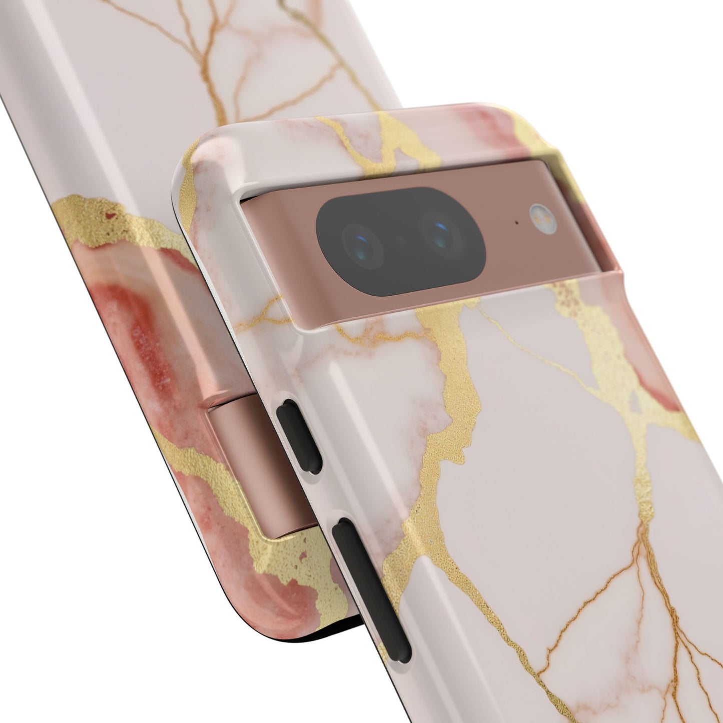 Beautiful Pink Minimal Marble Case Design