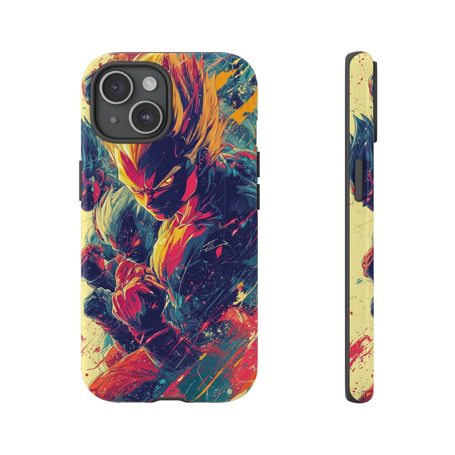 Saiyan Fury | Anime Warrior Power Surge | Comic Style Dragon Battle Phone Case for iPhone, Samsung & Pixel