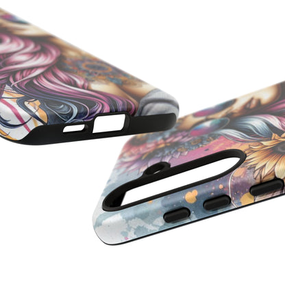 Bohemian Sunflower Queen – Retro Floral Fantasy Mobile Cover