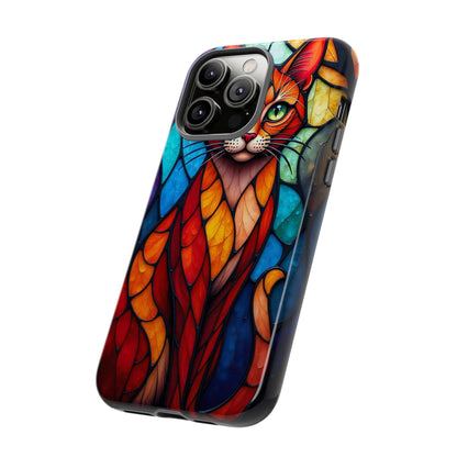 Geometric Cat: Colorful Abstract Portrait
