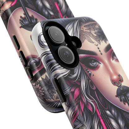 Icy Rebel – Silver Dreads & Edgy Street Chic Mobile Cover
