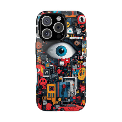 Contemporary Art Phone Case – Basquiat Graffiti Cover - iPhone, Samsung & Google Pixel Cover - Artistic Painting Case,  Art Lover Gift