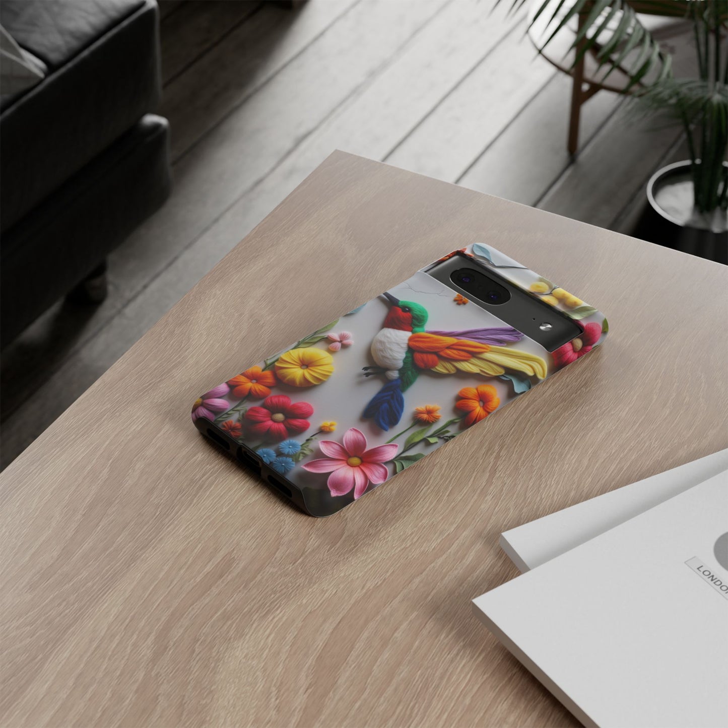 Elegant Hummingbird with Floral Mosaic Design | Nature's Artistic Vibes | Pixel 8 pro