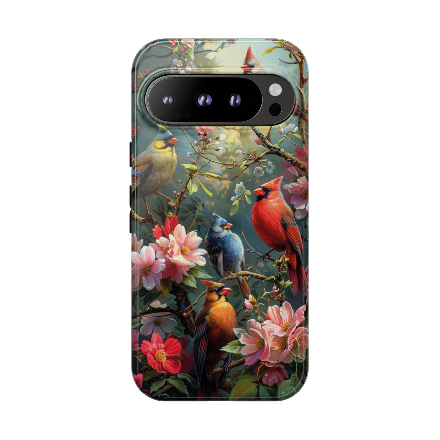 Floral Birds Phone Case – Cute & Protective Cover for iPhone, Samsung & Google Pixel