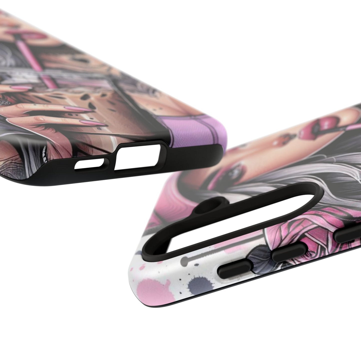 Pink Aesthetic Rebel – Iced Coffee & Inked Beauty Mobile Cover