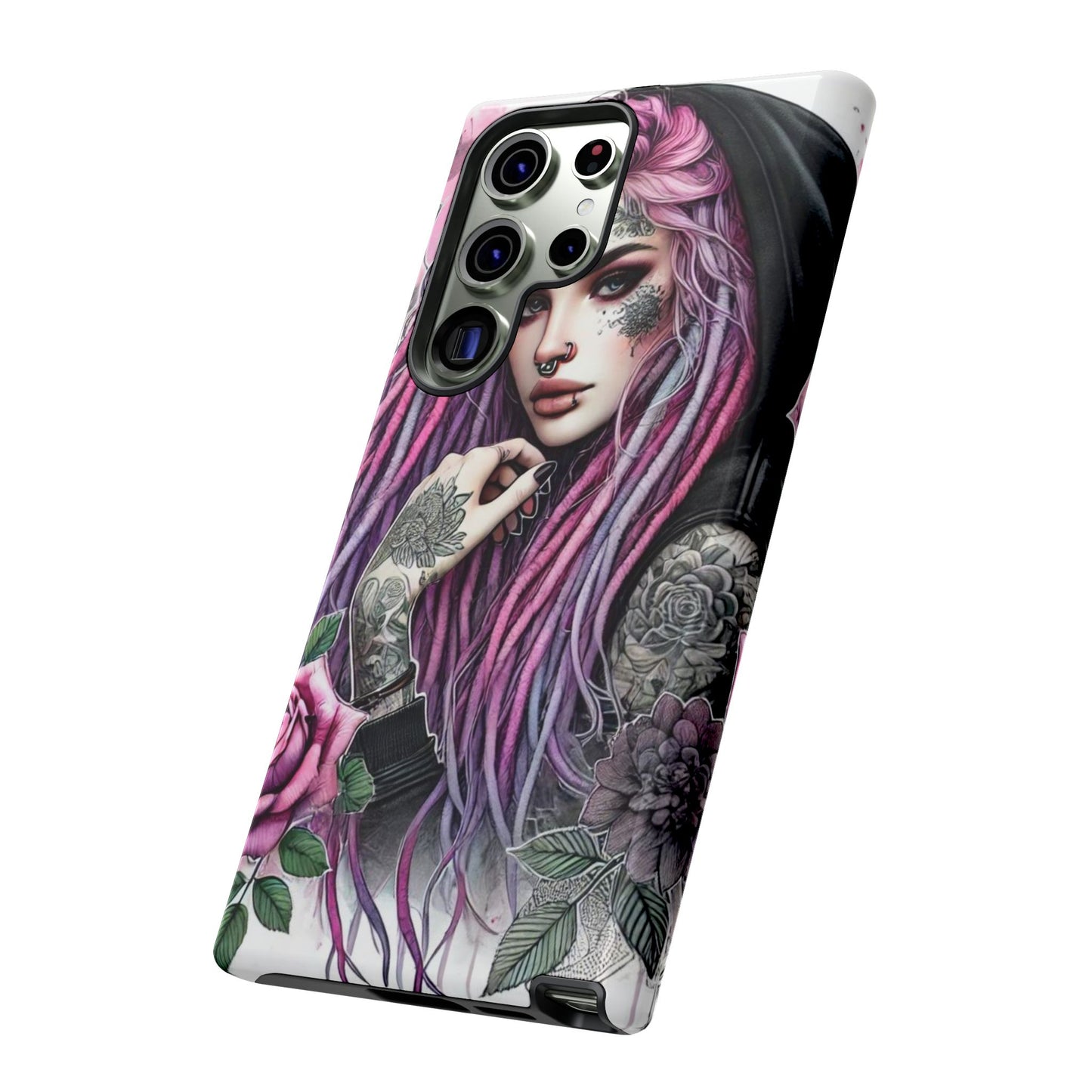 Gothic Rose Tattoo Art Mobile Case