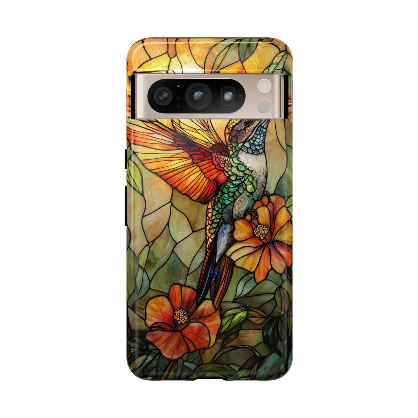 Whispers in Flight – Mosaic Hummingbird Phone Case for iPhone, Samsung & Pixel