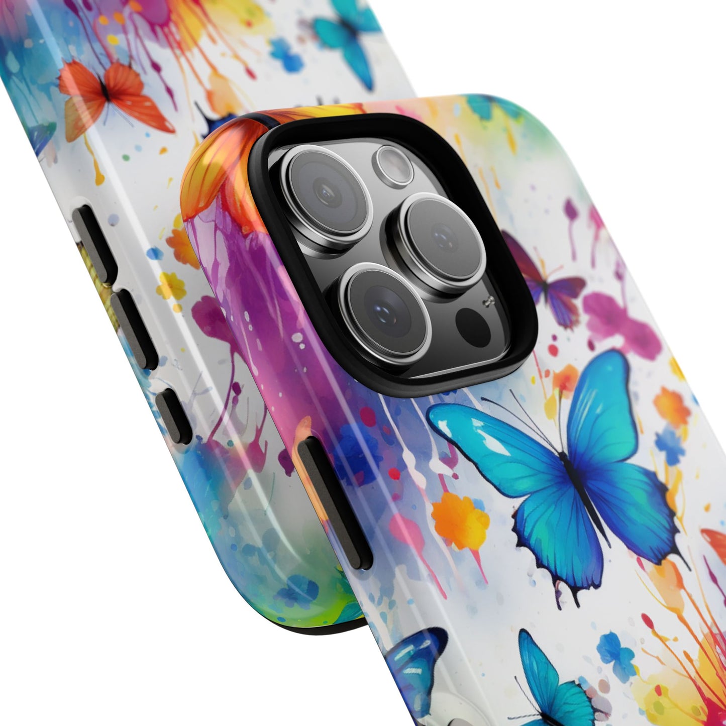 Vibrant Watercolor Butterfly Mobile Case