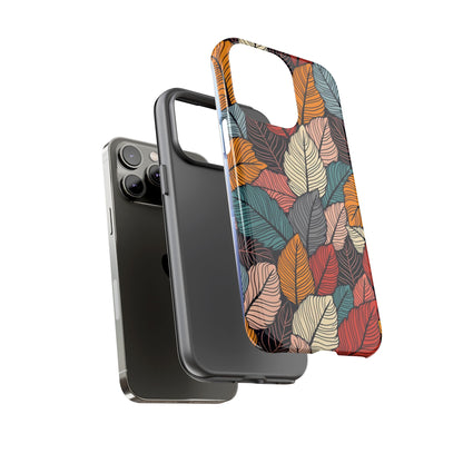 Colorful Abstract Leaves Pattern Design