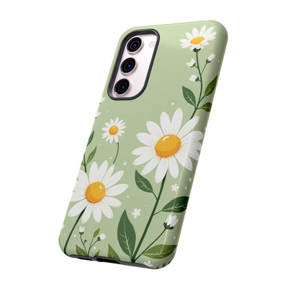 Green Floral Case, Daisy Pattern Design, Iphone Case Design, Perfect Gift For Her