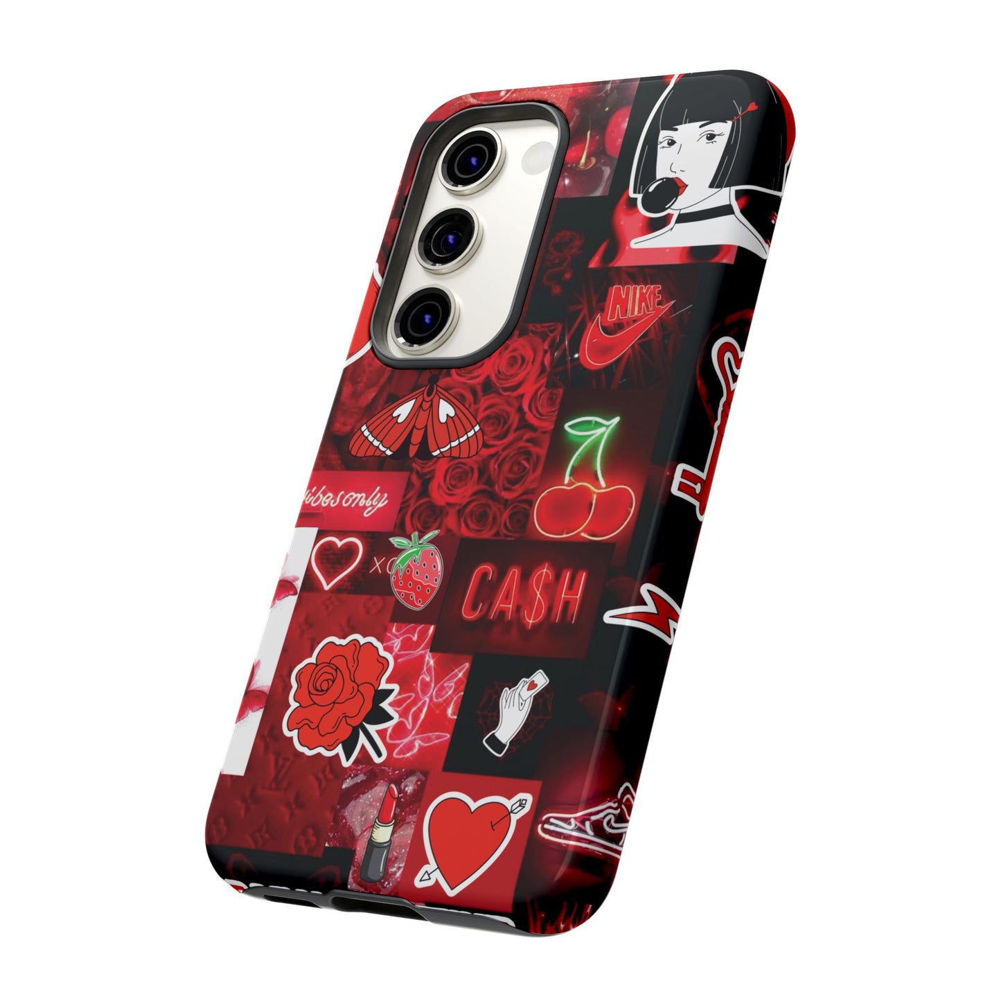 Red Pop Art Neon Vibes Phone Case