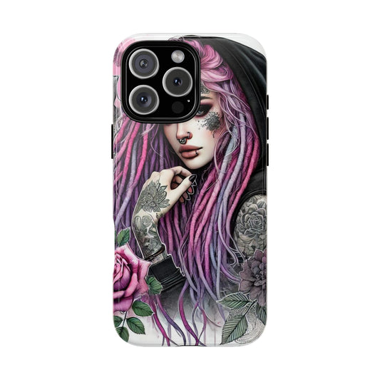 Gothic Rose Tattoo Art Mobile Case