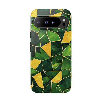 Intricate Turtle Shell Mosaic Phone Case for iPhone, Samsung & Google Pixel