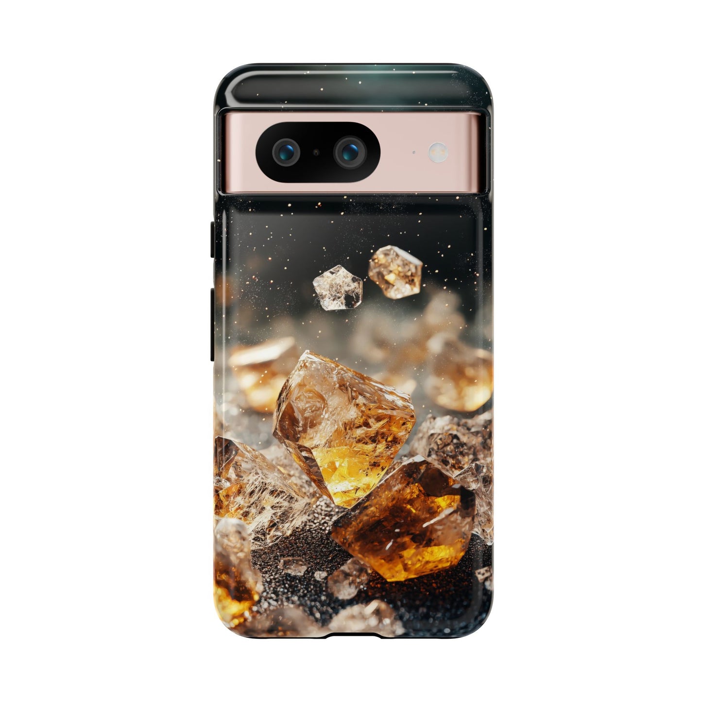 Golden Ember Crystal Phone Case for iPhone, Samsung & Google Pixel
