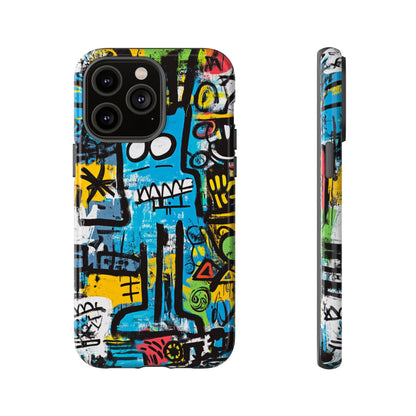 Basquiat Design Phone Case – Unique Street Art Protector - iPhone, Samsung & Google Pixel Cover - Artistic Painting Case,  Art Lover Gift
