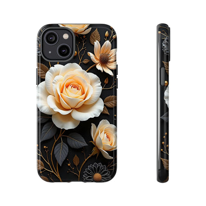 Elegant 3D Floral Design, Botanical Phone Case design for Iphone.