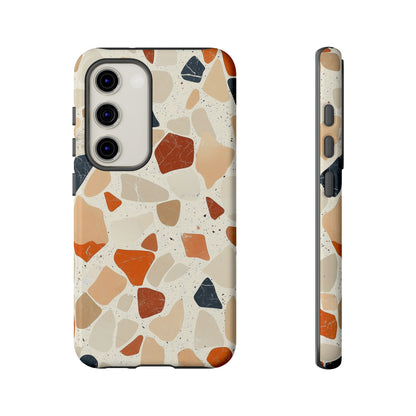 Rustic Terrazzo Stone Phone Case for iPhone, Pixel & Samsung