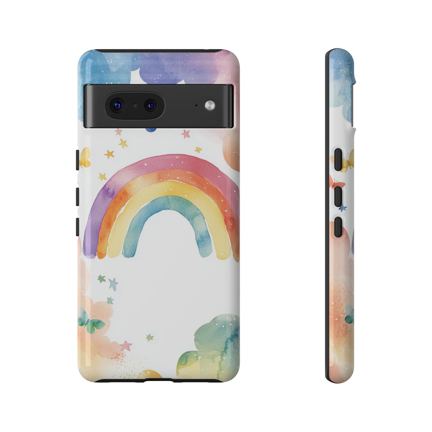 Rainbow Whimsy Watercolor Phone Case for iPhone, google Pixel & Samsung