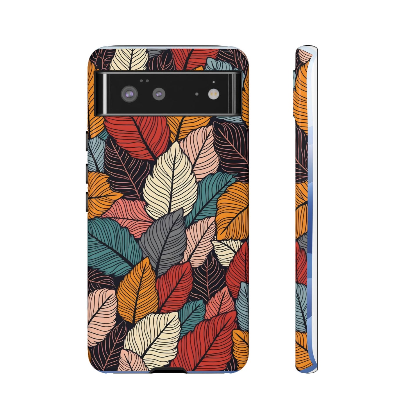 Colorful Abstract Leaves Pattern Design