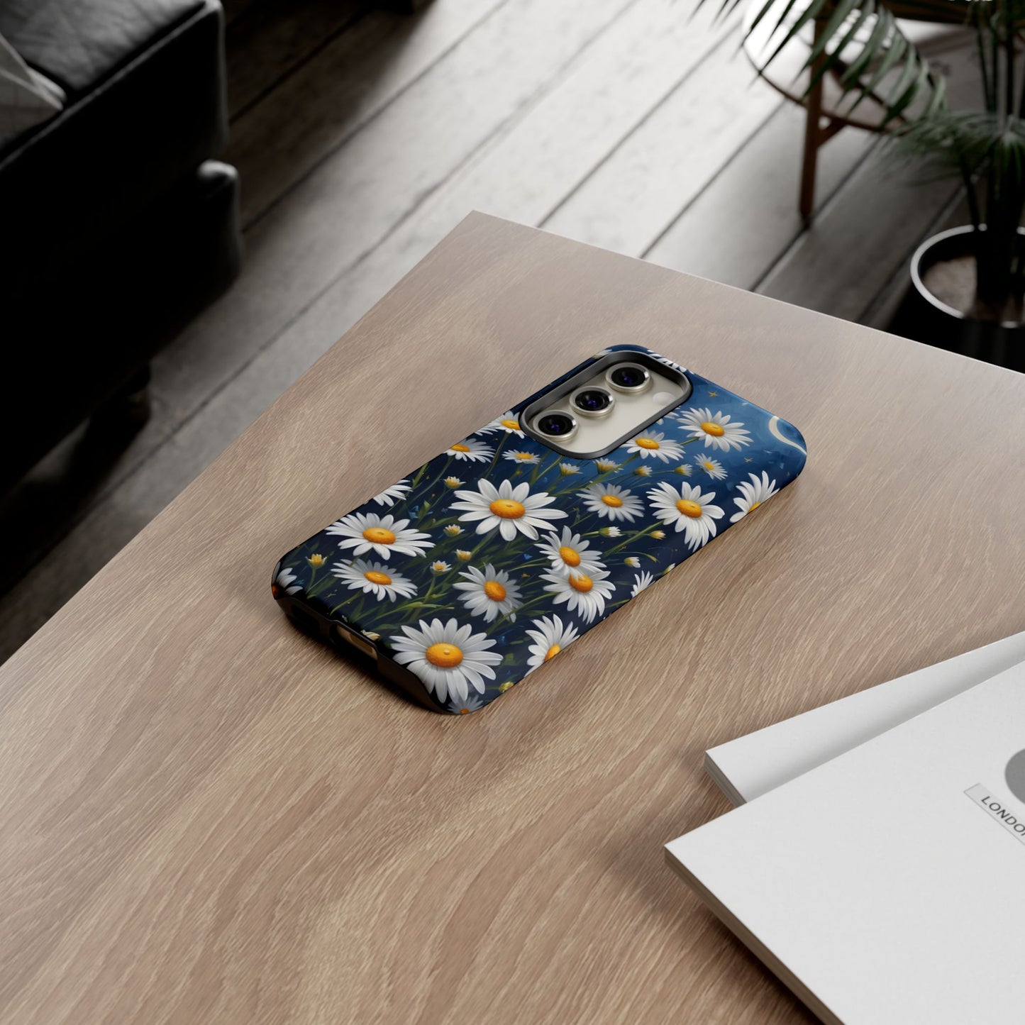 Witchy Daisy Flowers Phone Case Vintage Botanical Cover