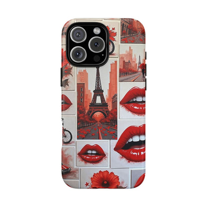 Red Lips & Eiffel Tower Phone Case