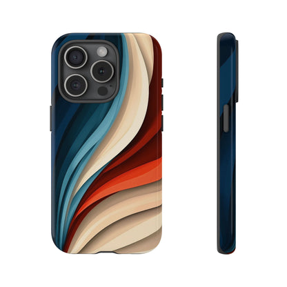 Velvet Waves – Abstract Flow Phone Case for iPhone, Samsung & Pixel
