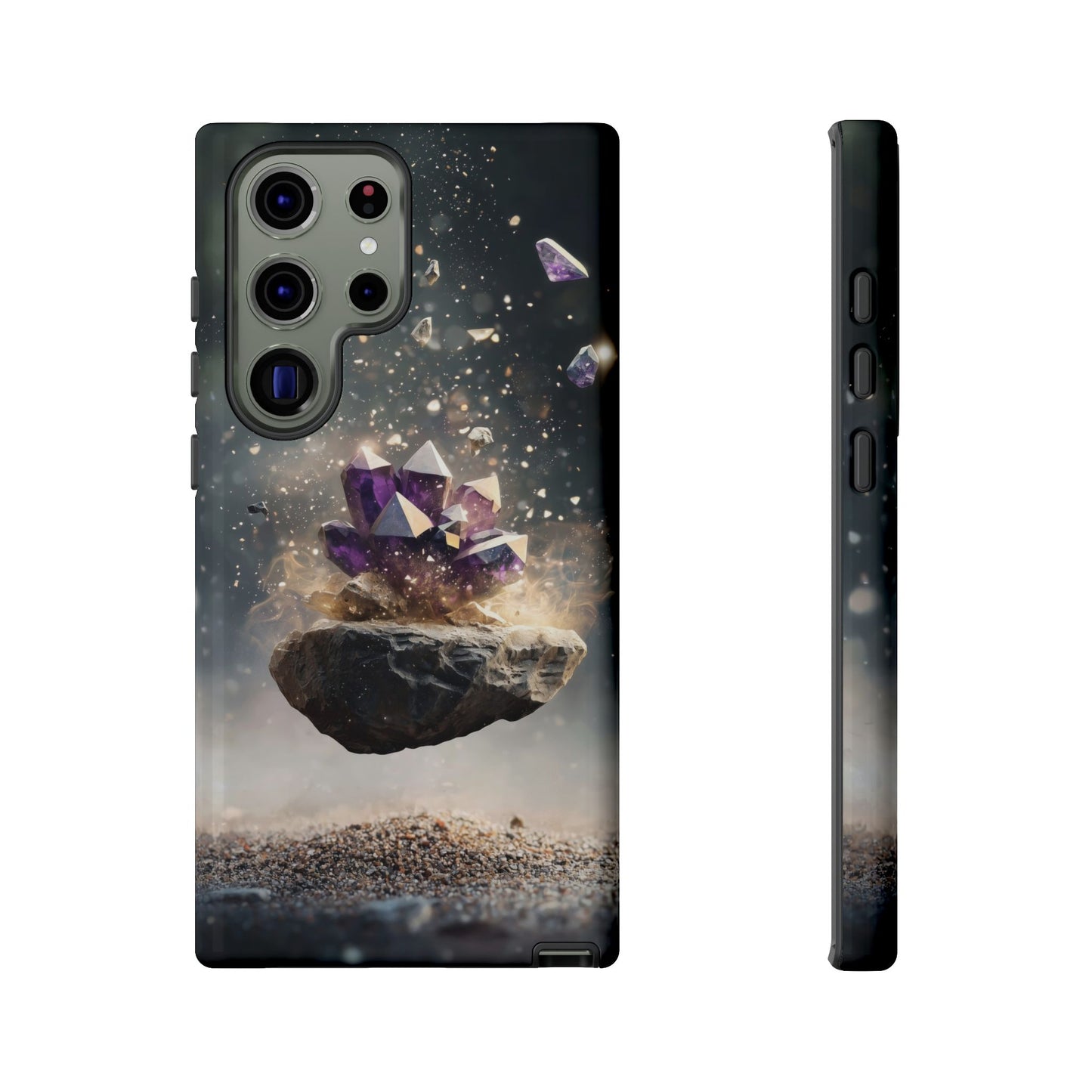 Mystic Amethyst Stones Phone Case for iPhone, Samsung & Google Pixel