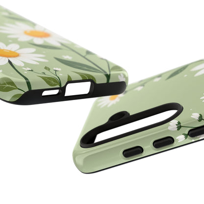 Green Floral Case, Daisy Pattern Design, Iphone Case Design, Perfect Gift For Her