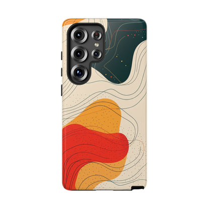 Wavy Vibes Abstract Phone Case – Bold Retro Design for iPhone, Samsung & Pixel