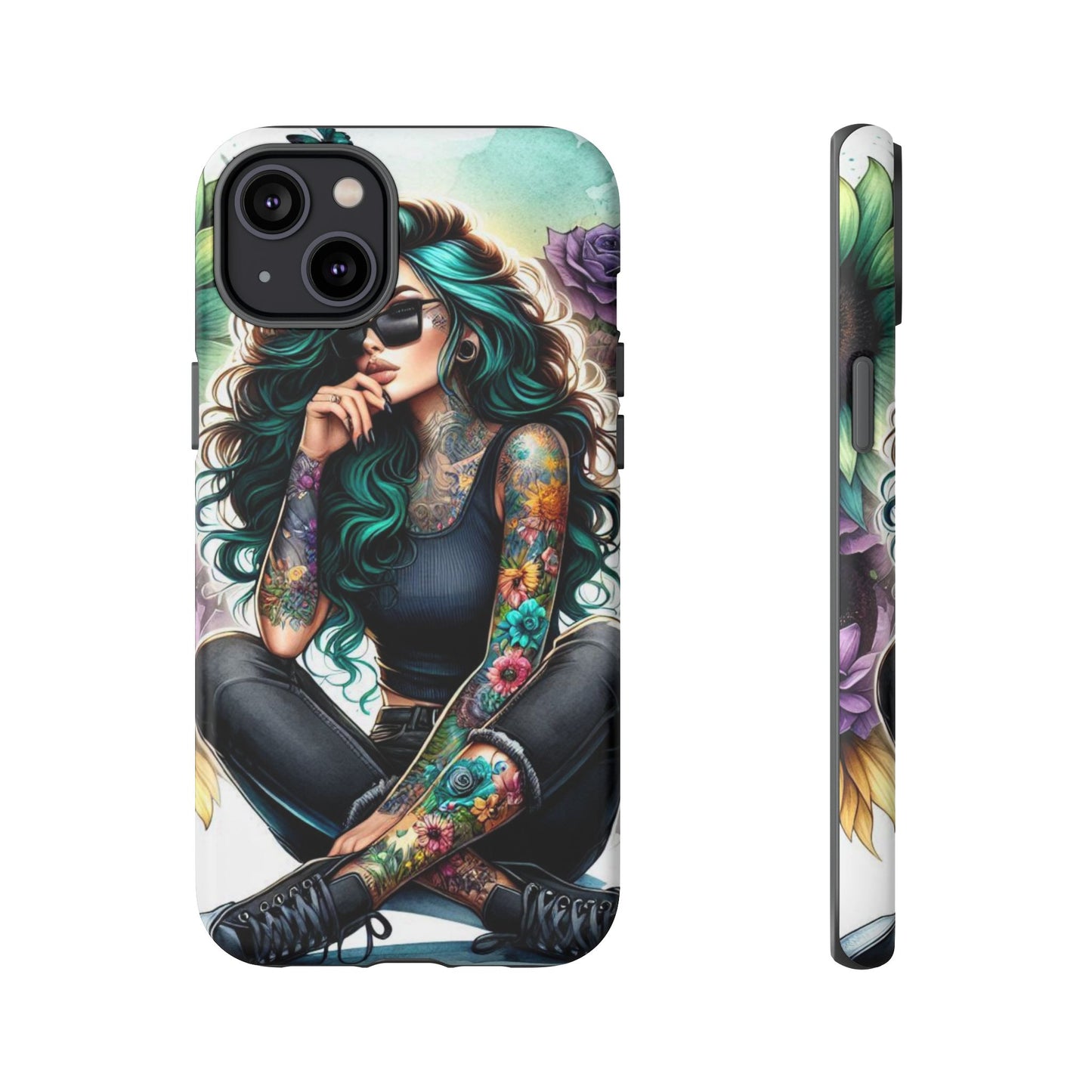 Urban Wildflower – Edgy Tattooed Beauty Mobile Cover