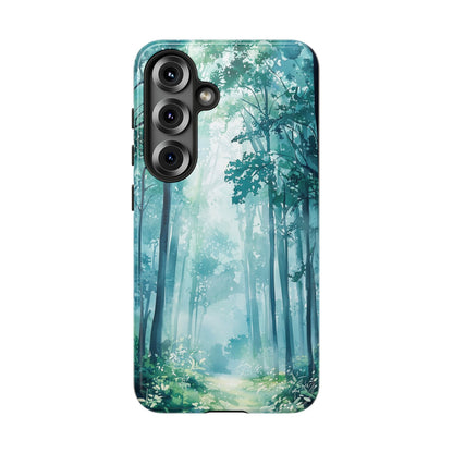 Enchanted Forest Dreamscape Watercolor Phone Case for iPhone, google Pixel & Samsung