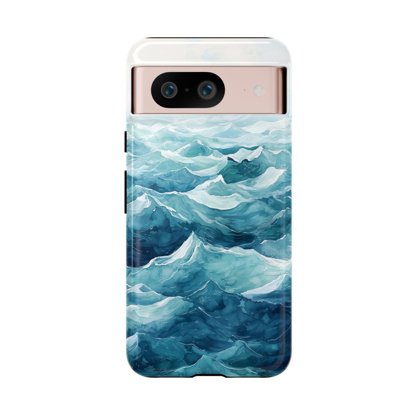 Aqua Drift Watercolor Phone Case for iPhone, google Pixel & Samsung