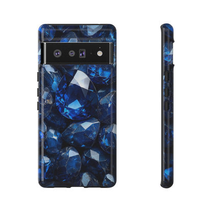 Blue Crystal Aesthetic Phone Case for iPhone, Google Pixel, Samsung