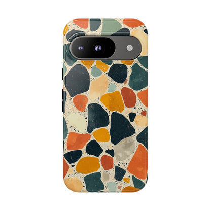 Terracotta & Teal Terrazzo Phone Case for iPhone, google Pixel & Samsung