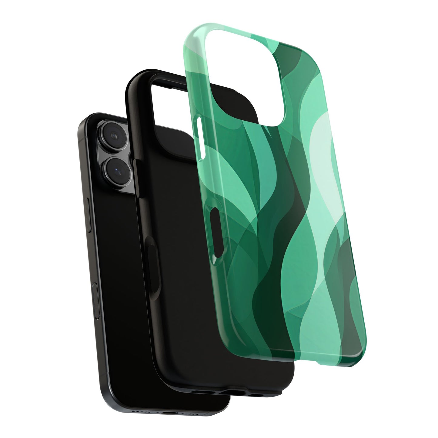 Verdant Flow – Abstract Nature-Inspired Phone Case for iPhone, Samsung & Pixel