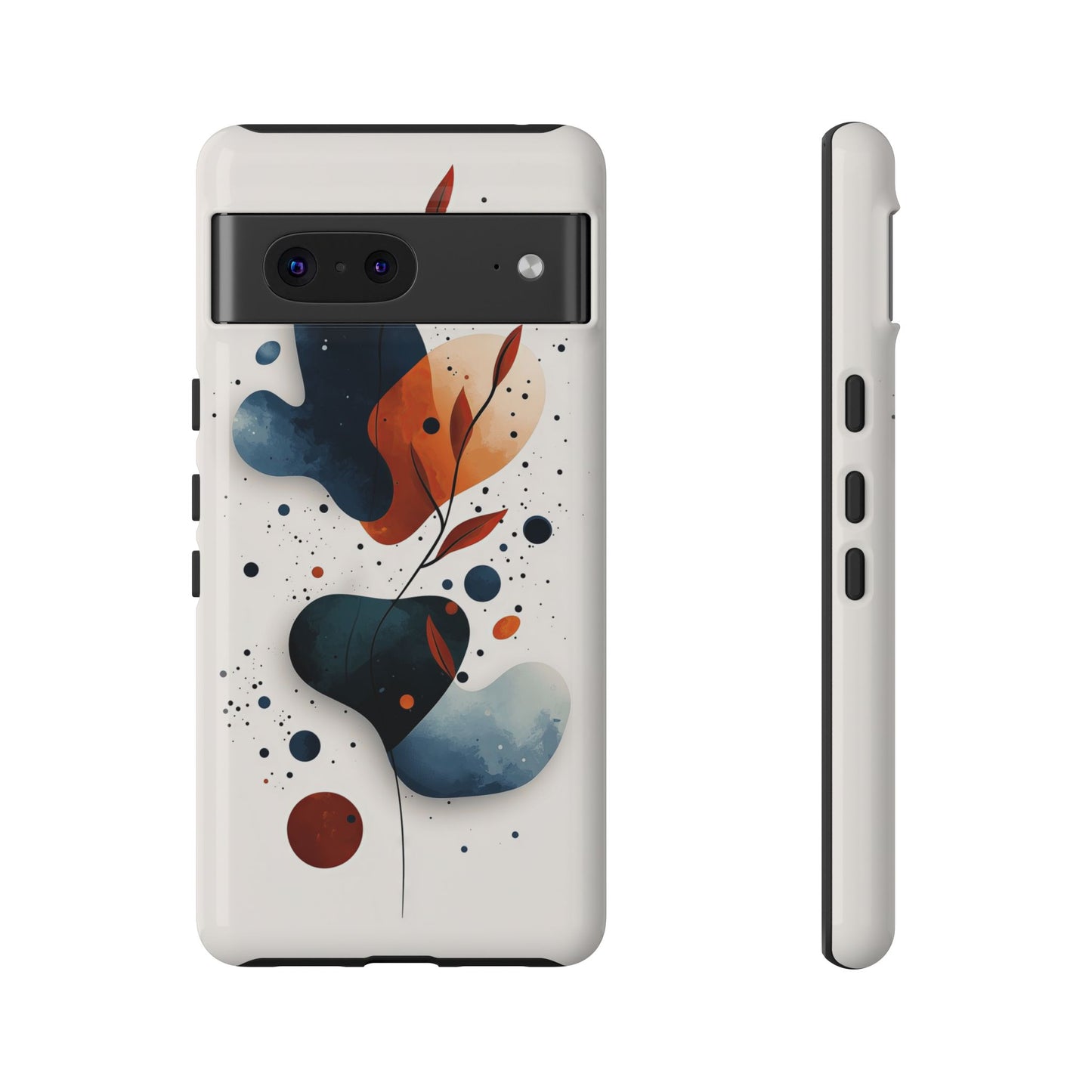 Celestial Bloom – Minimal Abstract Phone Case for iPhone, Samsung & Pixel