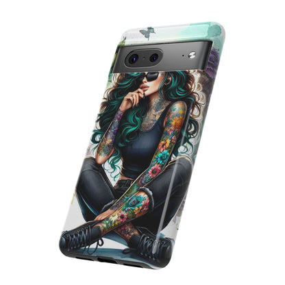 Urban Wildflower – Edgy Tattooed Beauty Mobile Cover
