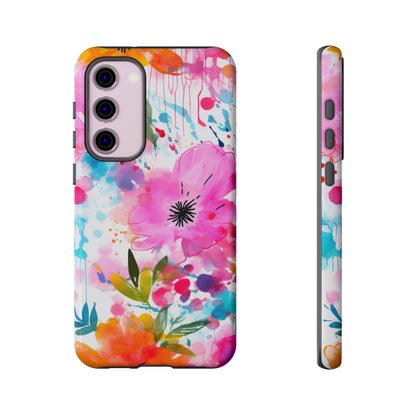 Vibrant Watercolor Floral Phone Case – Artistic & Colorful Design