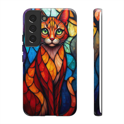 Geometric Cat: Colorful Abstract Portrait