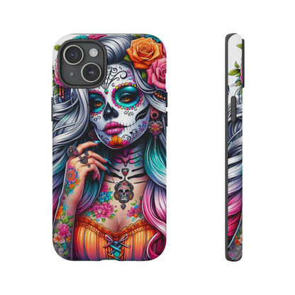 Sugar Skull Goddess – Día de los Muertos Floral Queen Mobile Cover